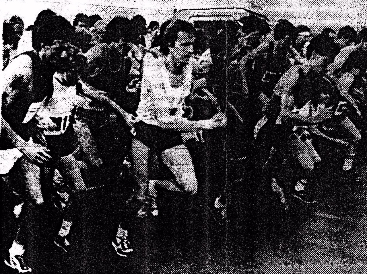 Runners at the start of the Wirral Seaside Run