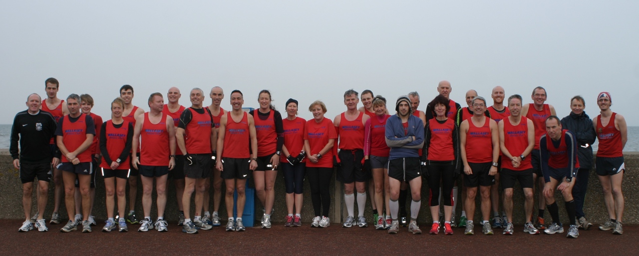 Wallasey team prepare for the Borders League race at Pensarn