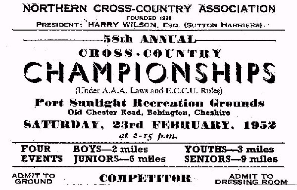 Northern competitors ticket