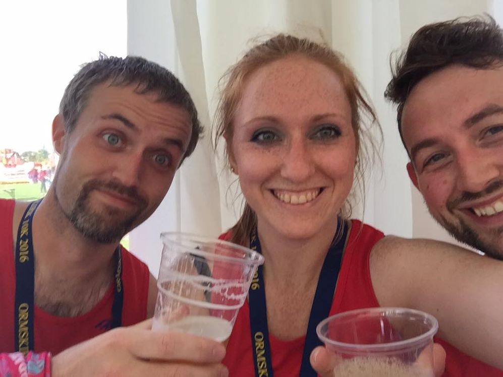 Karl Bunnell, Jess McKinlay and Dave McKinlay