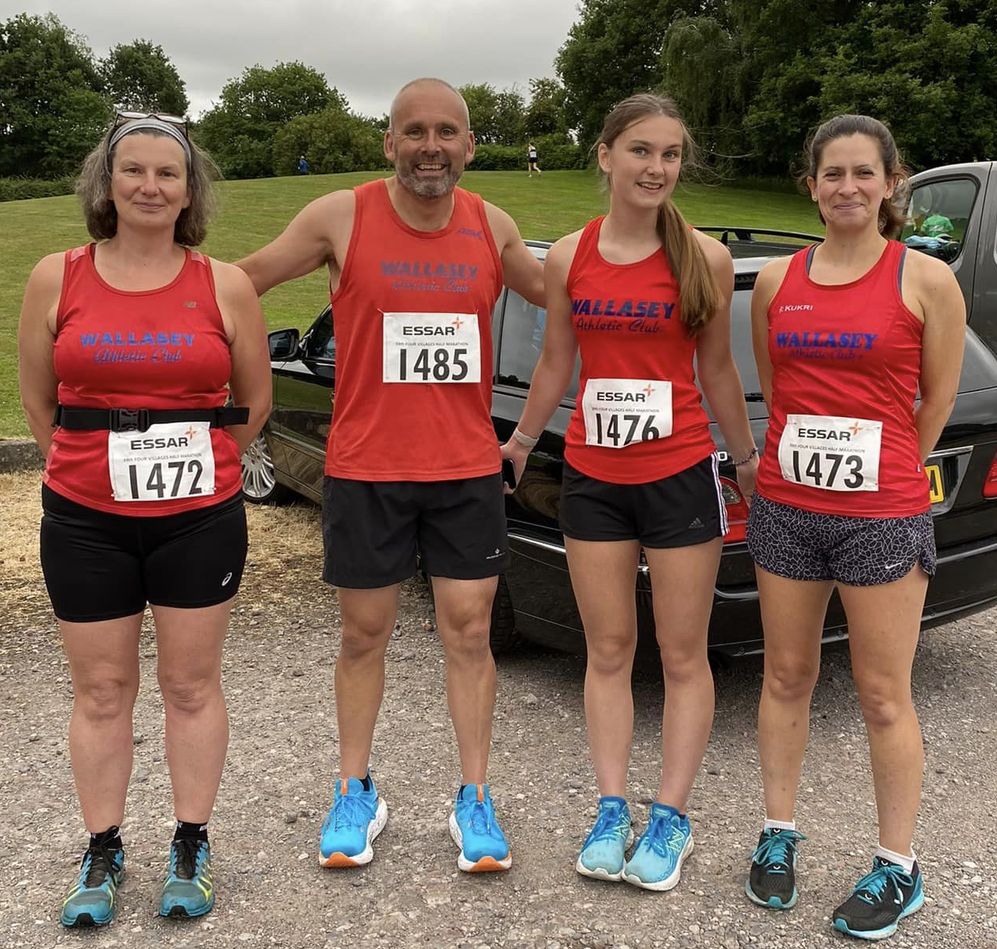Caet, Phil and Bella Cuthbert and Katherine Andrews
